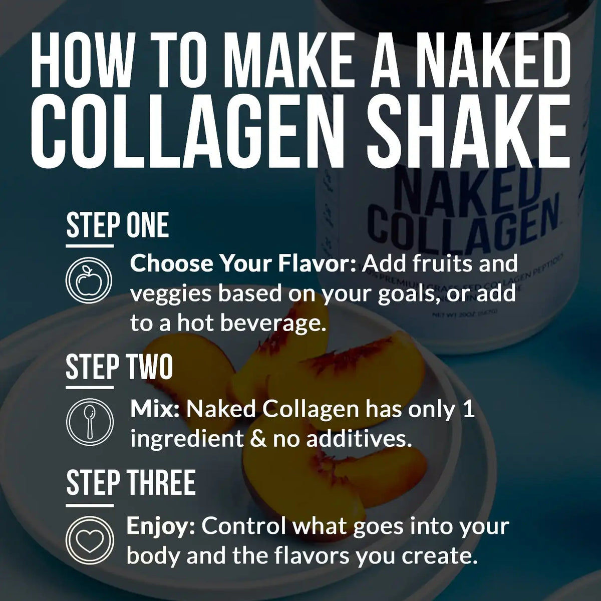 Collagen Peptides with Hyaluronic Acid | Naked Collagen Advanced - 1.3 LB