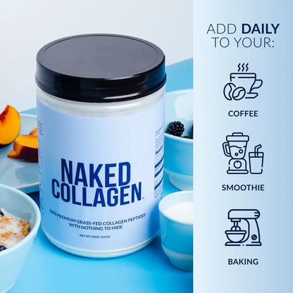 Vanilla Collagen Peptides with Hyaluronic Acid | Naked Collagen Advanced - 1.3 LB