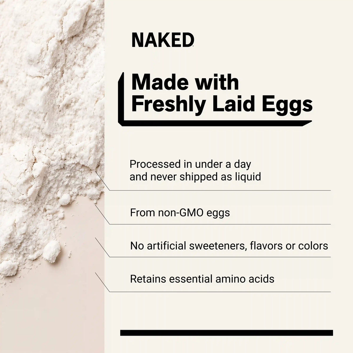 Egg White Protein Powder | Naked Egg - 3LB