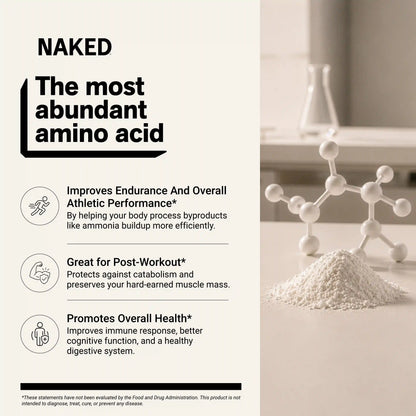 Glutamine Powder | Naked Glutamine 500g