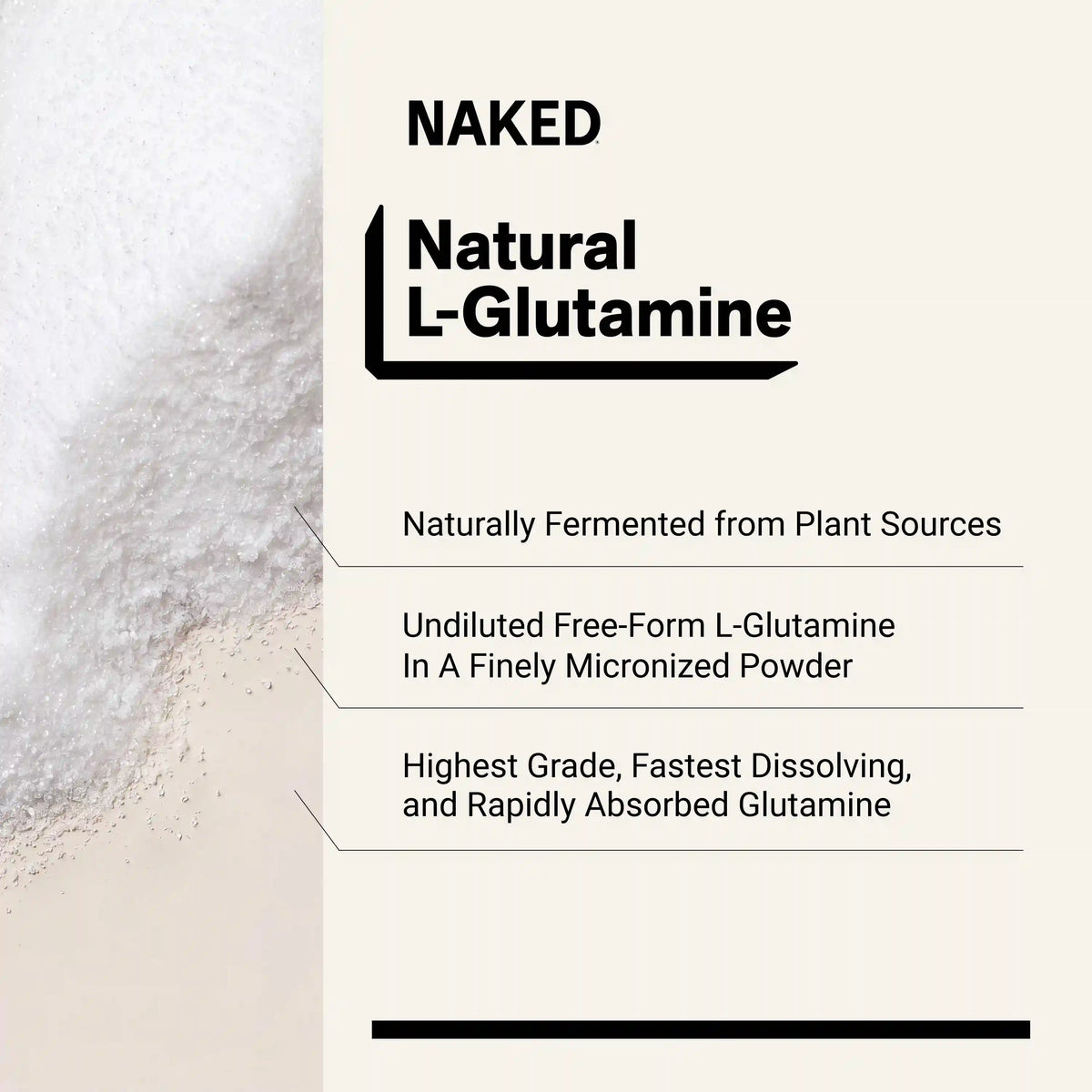 Glutamine Powder | Naked Glutamine 1KG