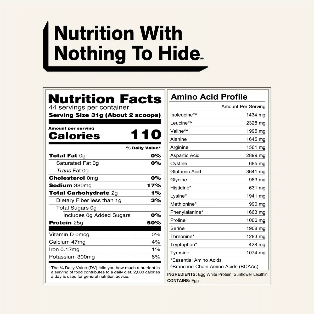 Egg White Protein Powder | Naked Egg - 3LB