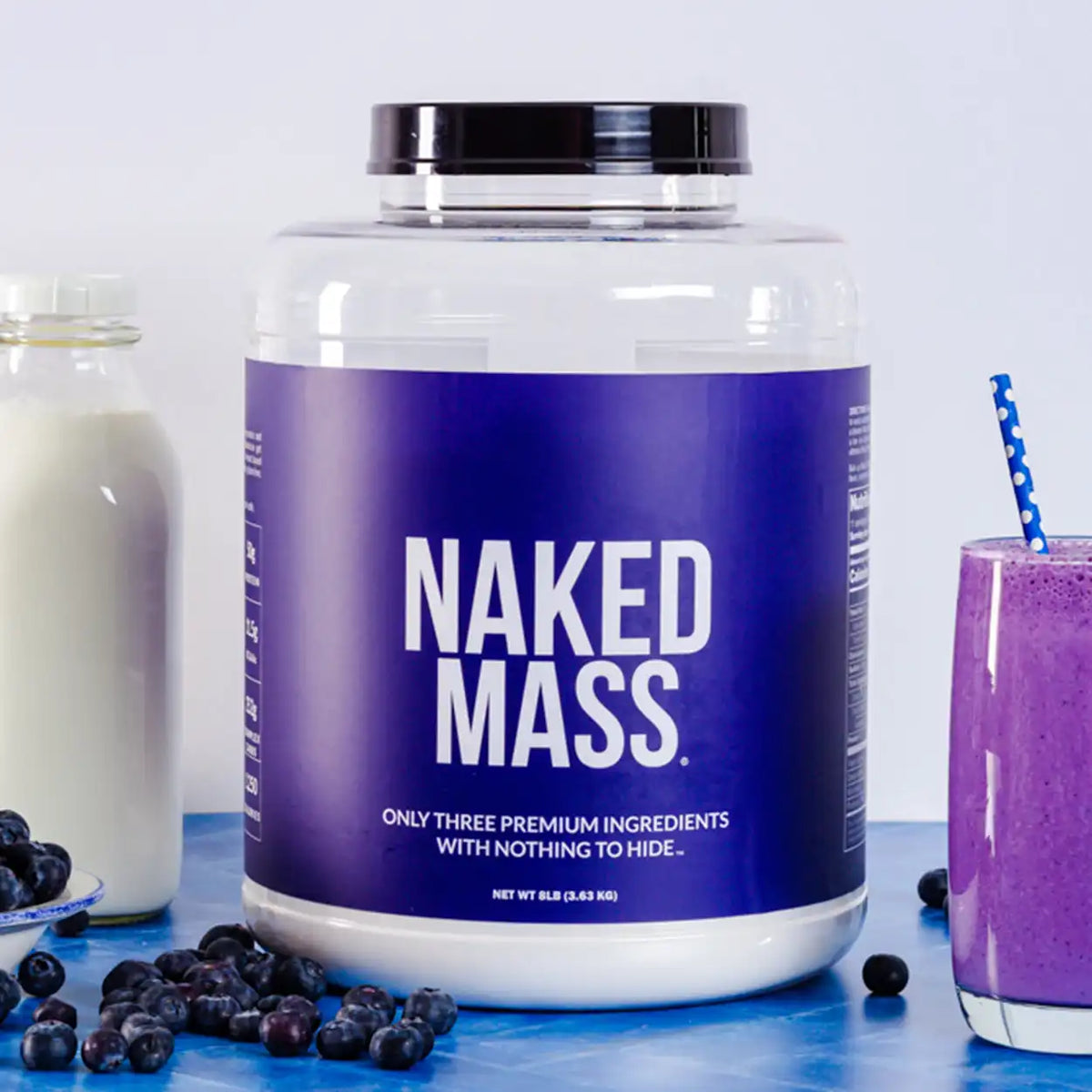 Vanilla Mass Gainer Protein Supplement | Naked Vanilla Mass - 12LB